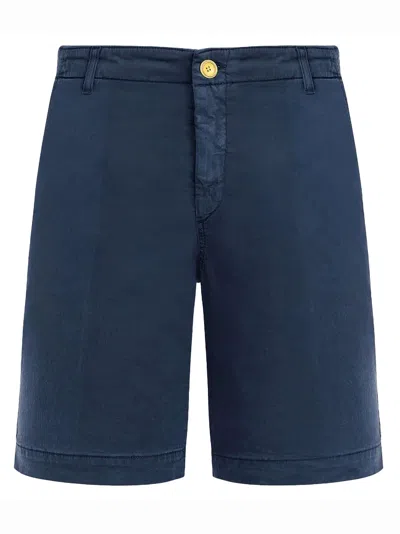 Vilebrequin Stretch Cotton Bermuda Shorts In Blue