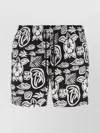 VILEBREQUIN STRETCH POLYESTER SWIMMING SHORTS WITH TAHITI TURTLES PATTERN