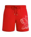 Vilebrequin Stretch Short Swim Shorts In Red
