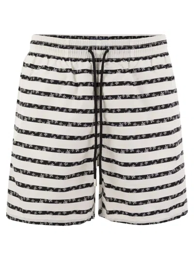 VILEBREQUIN STRIPED AND PATTERNED BEACH SHORTS