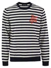 VILEBREQUIN STRIPED COTTON CREW-NECK JUMPER