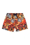 Vilebrequin Monoi Printed Swim Trunks In Multicolor