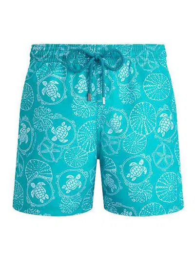 Vilebrequin Mens Vert Disco Moorea Printed Swim Shorts Xxl In Multi
