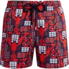 Vilebrequin Moorise Lobsters Print 5 Swim Trunks In Blue