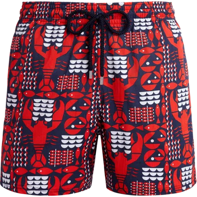 Vilebrequin Lobster-print Swim Shorts In Blue