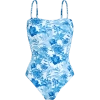 Vilebrequin Tahiti Flowers Jersey One-piece Swimsuit In White