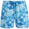 Vilebrequin Tropical Print Swim Shorts In White