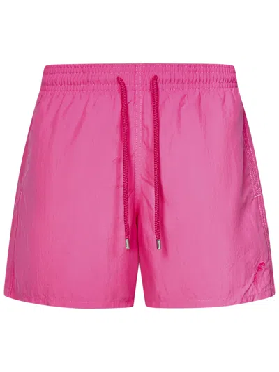 Vilebrequin Water-reactive Moorea Swim Shorts In Pink
