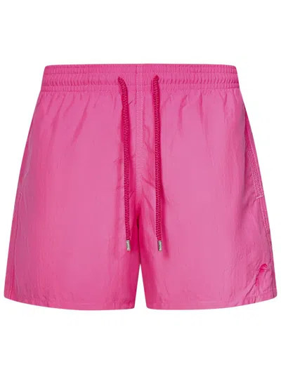 Vilebrequin Water-reactive Moorea Swim Shorts In Pink
