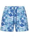 Vilebrequin Tropical Print Swim Shorts In Blanc