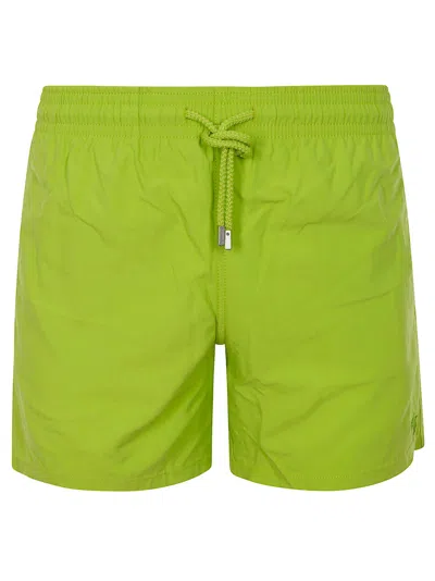 Vilebrequin Mens Lime Moorea Graphic-print Swim Shorts In Green