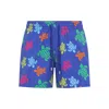 Vilebrequin Tortoise Print Swim Shorts In Blue