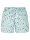 Vilebrequin Micro Ronde Des Tortues Rainbow Stretch Short Swim Shorts In Blue
