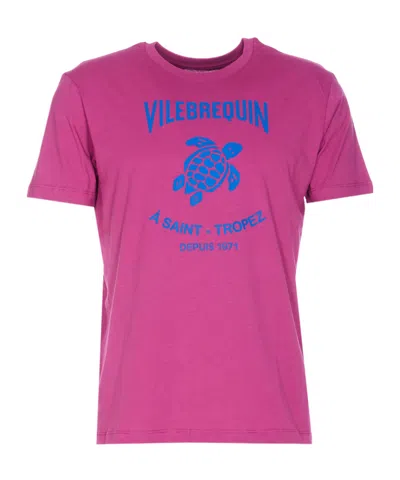 Vilebrequin T-shirt With Round Neck And Short Sleeves In Pink