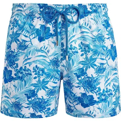 Vilebrequin Floral-print Swim Shorts In White