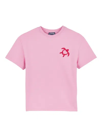 Vilebrequin Kids' Tahiti T-shirt In Pink