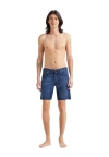 Vilebrequin Tahiti Turtle Denim Shorts In Med Denim W2