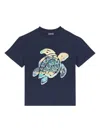 Vilebrequin Tahiti Turtles T-shirt In Blue