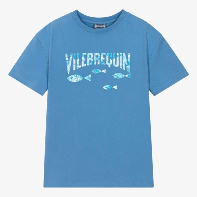 Vilebrequin Teen Boys Blue Cotton T-shirt