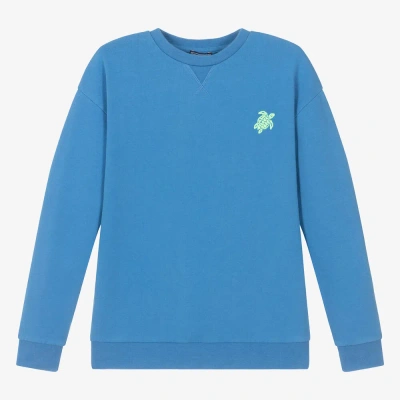 Vilebrequin Teen Boys Blue Organic Cotton Sweatshirt