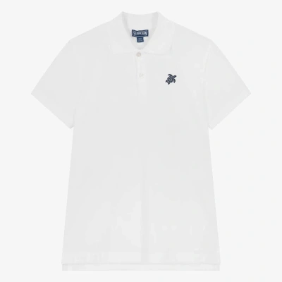 Vilebrequin Teen Boys White Polo Shirt