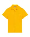 Shop Vilebrequin Terry Bowling Shirt In Orange
