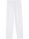 Vilebrequin Terry Drawstring Straight-leg Trousers In White
