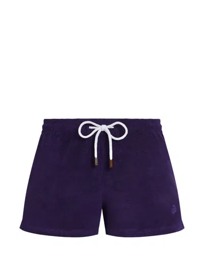 Vilebrequin Terry Elasticated Shorts In Purple