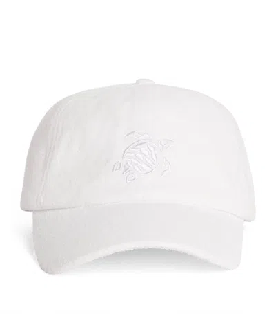 Vilebrequin Terry Embroidered Logo Baseball Cap In White