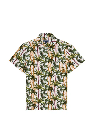 Vilebrequin Terry Palm-print Shirt In Multi