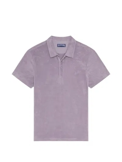 Vilebrequin Men Terry Polo Shirt Solid In Gray