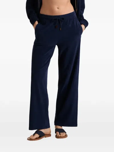 Vilebrequin Terry-fabric Drawstring Trousers In Blue