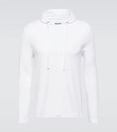 Vilebrequin Therapy Cotton-blend Jersey Hoodie In White