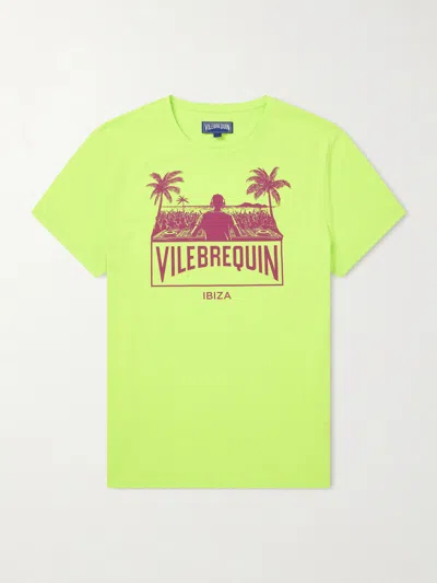 Vilebrequin Thom City Logo-print Cotton-jersey T-shirt In Green