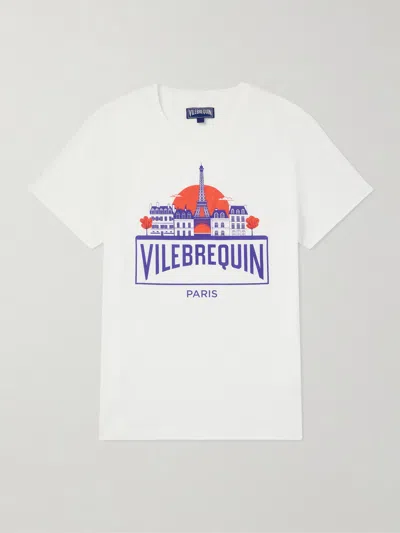 Vilebrequin Thom City Logo-print Cotton-jersey T-shirt In White
