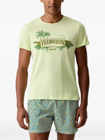 Vilebrequin Thom Logo-print Short-sleeve T-shirt In Green