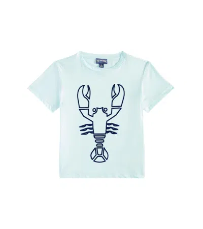 Vilebrequin Kids' Thomy Printed Cotton Jersey T-shirt In Blue