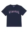 Vilebrequin Thomy Printed Cotton T-shirt In Bleu Marine