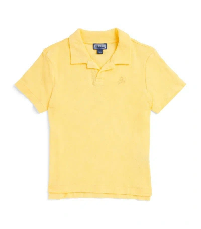 Vilebrequin Kids' Towelling Polo Shirt (2-14 Years) In Yellow