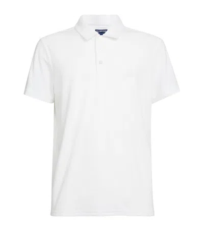 Vilebrequin Towelling Polo Shirt In White