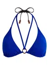 Vilebrequin Triangle Bikini Top In Blue