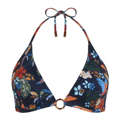 Vilebrequin Triangle Bikini Top Salva In Navy