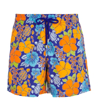 Vilebrequin Tropical Turtle Print Trunks In Multi
