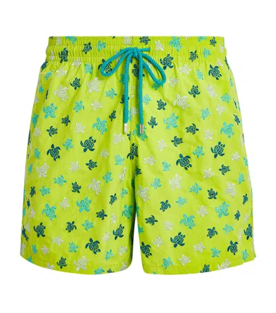 Vilebrequin Turtle Embroidered Mistral Swim Shorts