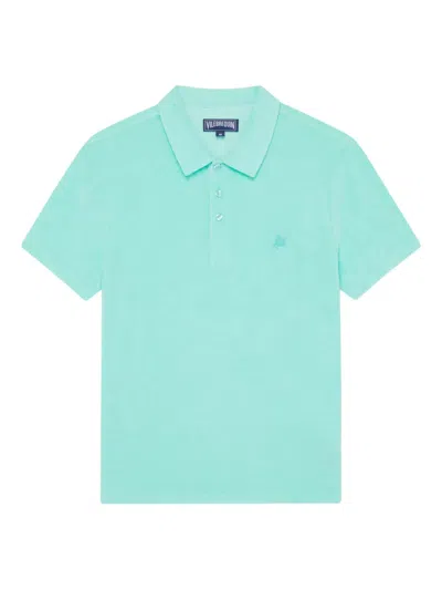 Vilebrequin Turtle-embroidered Polo Shirt In Blue