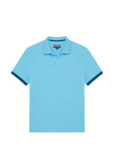Vilebrequin Turtle-embroidered Polo Shirt In Blue