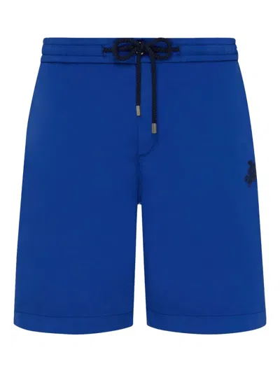 Vilebrequin Badeshorts Mit Schildkröten-stickerei In Blue