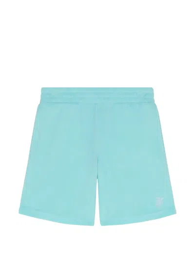 Vilebrequin Kids' Turtle-embroidered Terry Shorts In Blue