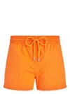 Vilebrequin Jacquard Turtle Stretch Swim Shorts In Orange