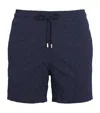Vilebrequin Turtle Monogram Moopea Swim Shorts In Navy